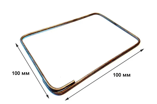 Хомут арматурный 100х100 мм толщина 6 мм